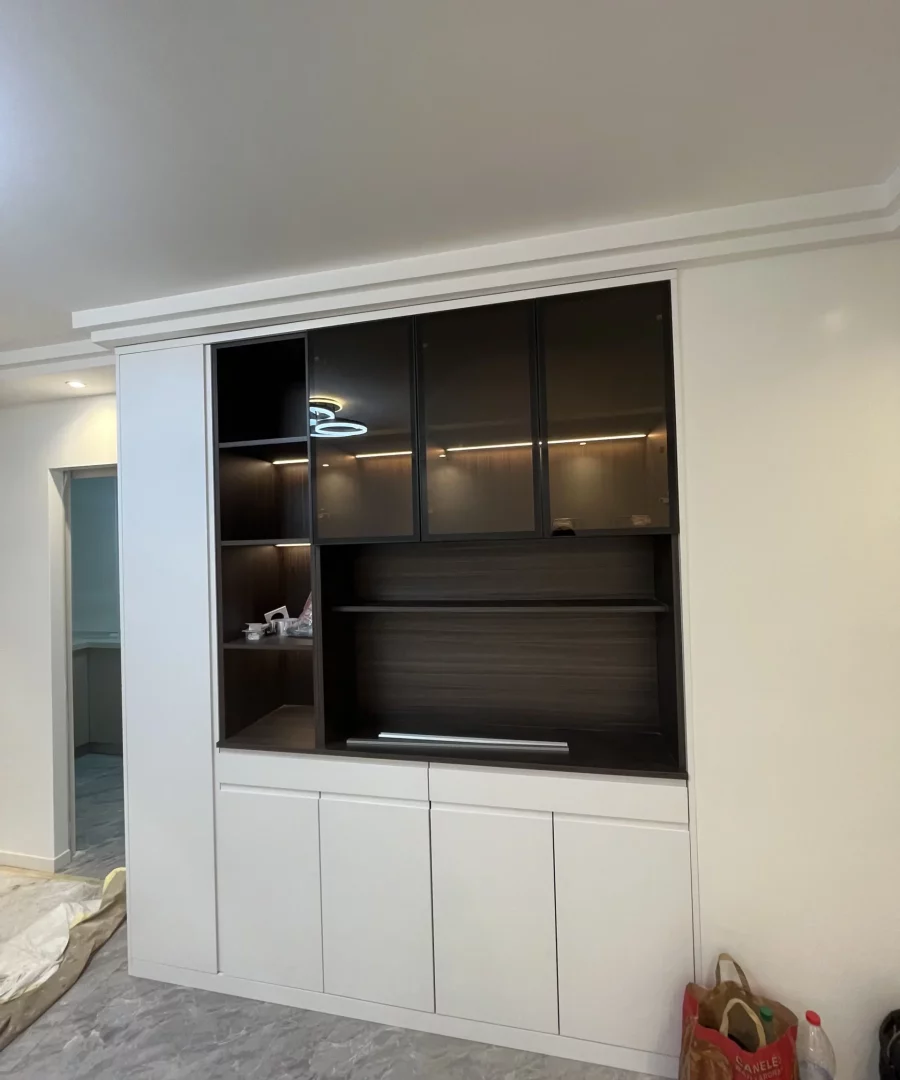 Projet à Bordeaux du salon 2023 mz furniture sur mesure