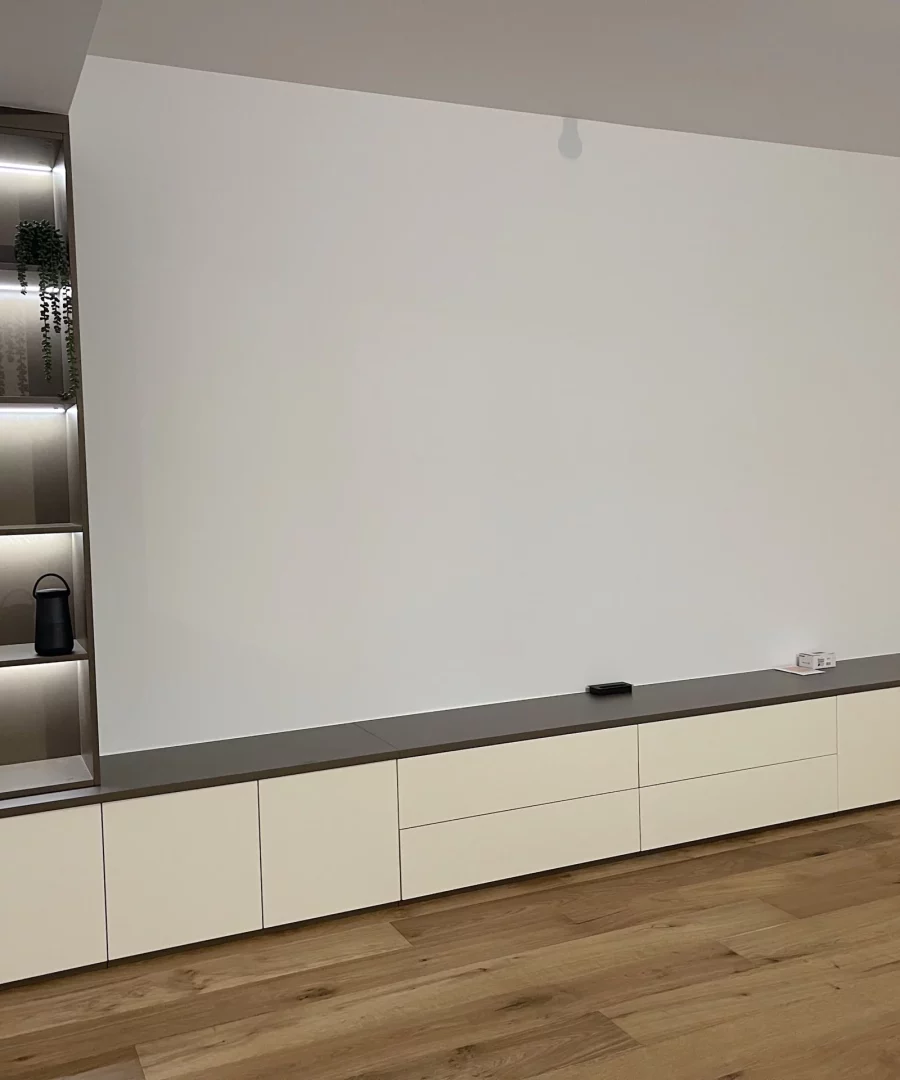Projet à Bordeaux du salon 2023 mz furniture sur mesure